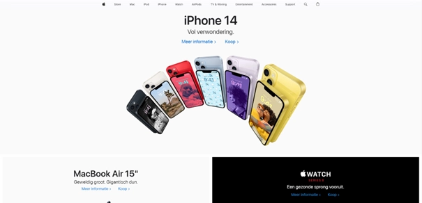 Homepage Apple